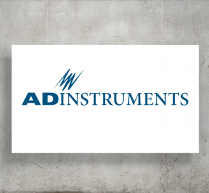 AD Instruments logo with background