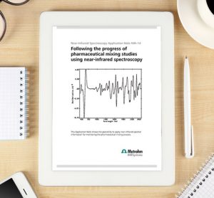 App Note: Following the progress of pharmaceutical mixing studies using near-infrared spectroscopy
