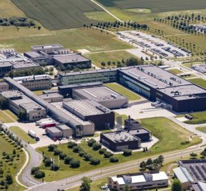 Aerial photo of the Novo Nordisk plant in Hillerød, Denmark.