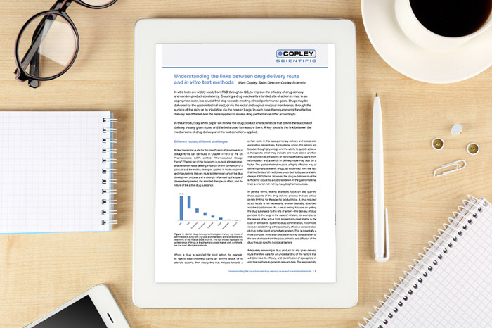 Understanding the links between drug delivery route and in vitro test methods