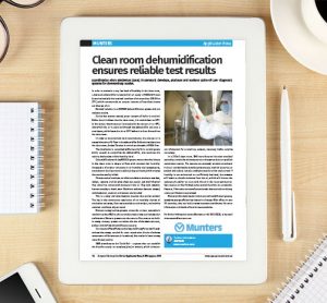 Application note: Clean room dehumidifcation ensures reliable test results