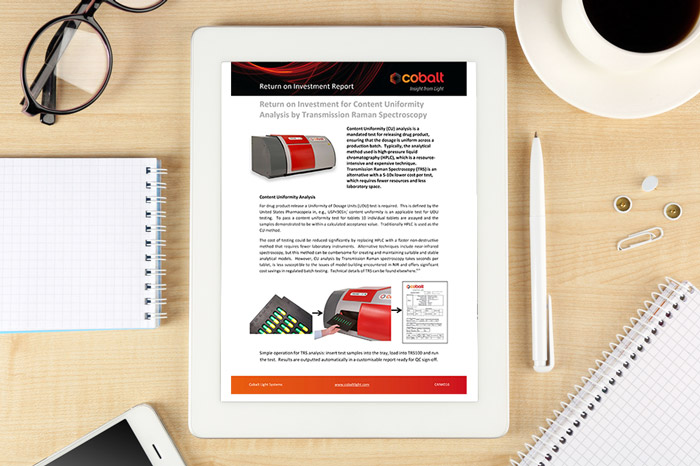 Whitepaper: Content Uniformity Analysis by Transmission Raman – A Return on Investment Analysis