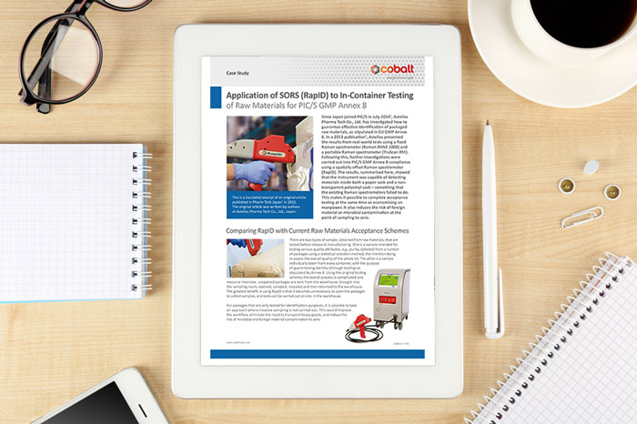 Application of SORS (RapID) to In-Container Testing of Raw Materials