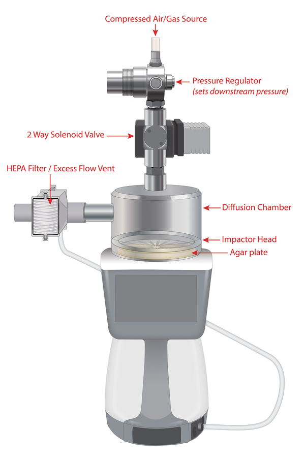 Compressed gas equipment setup