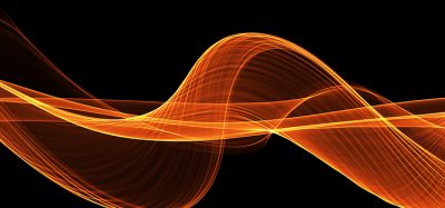 orange/red abstract graphic - idea of spectroscopy