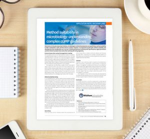 Method suitability in microbiology understanding complex cGMP guidelines