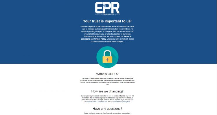 EPR GDPR email