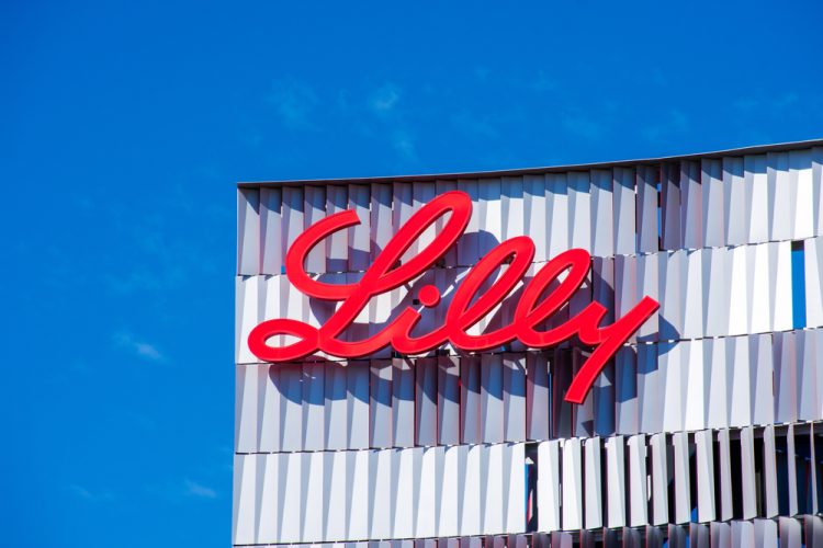 Eli Lilly logo sign [Credit: Michael Vi / Shutterstock.com].