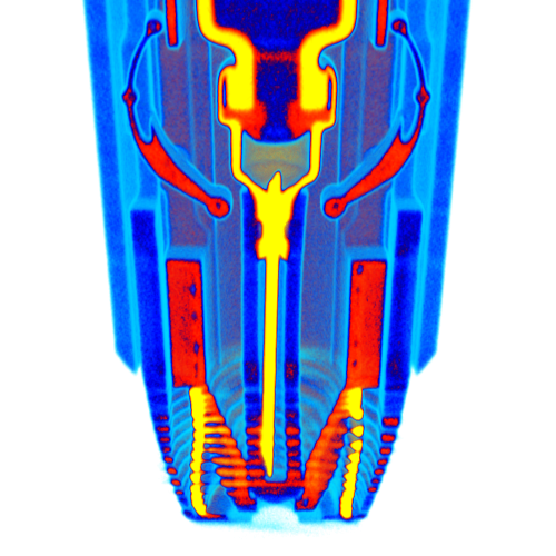 Close up of the needle of inside Mylan's EpiPen [Credit: Scan of the Month].