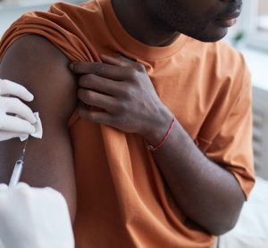 Evusheld injection in arm