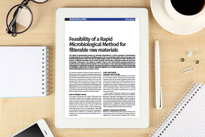 Whitepaper: Feasibility of a Rapid Microbiological Method for filterable raw materials