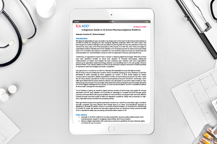 Whitepaper: A beginner's guide to AI driven pharmacovigilance platform