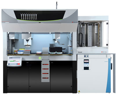 The Fluent workstation provides end-to-end automation for cell-based assays 