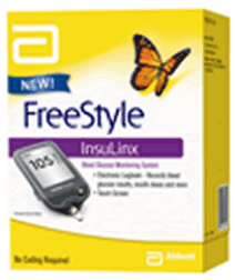 FreeStyle InsuLinx blood glucose monitor by Abbott