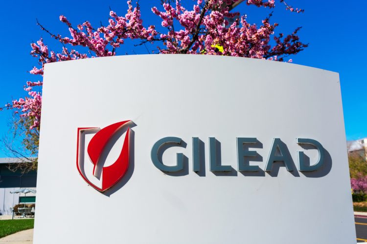 Gilead sign at their headquarters in Silicon Valley, California USA[Credit: Michael Vi/Shutterstock.com].