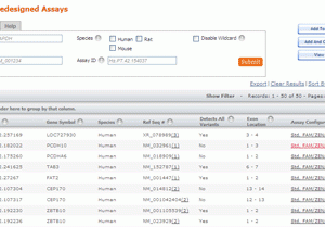 IDT Pre-designed ordering tool