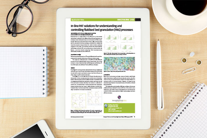 Application note: In-line PAT solutions for understanding and controlling fluidised bed granulation (FBG) processes