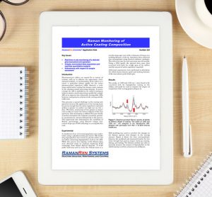Application note: Raman monitoring of active coating composition