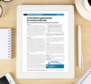 Kaiser white paper on Raman spectroscopy for content uniformity