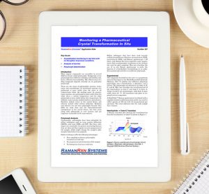 Whitepaper: Monitoring a pharmaceutical crystal transformation in situ