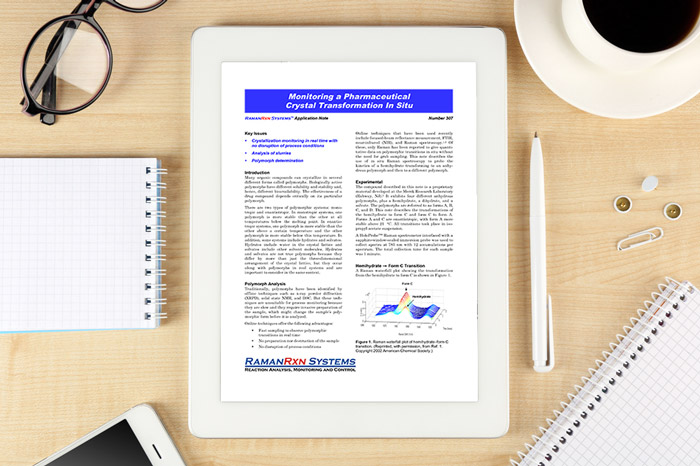 Whitepaper: Monitoring a pharmaceutical crystal transformation in situ