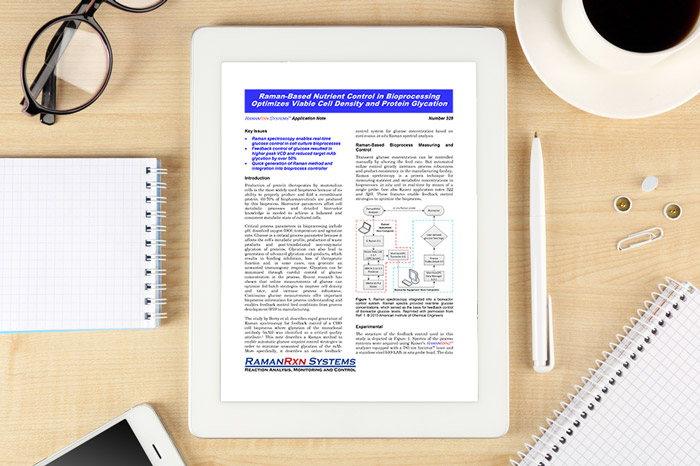 Raman-based nutrient control in bioprocessing optimizes viable cell density and protein glycation