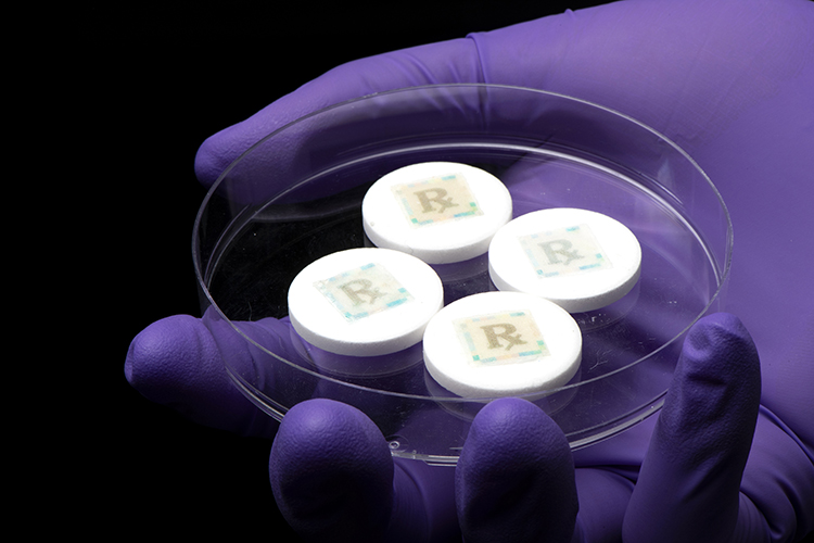 Cyber-physical watermarks on pharmaceutical pills in a petri dish - pharmaceutical anti-counterfeiting technologies/on-dose security technologies