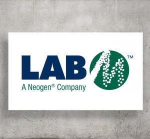 LAB M logo with background