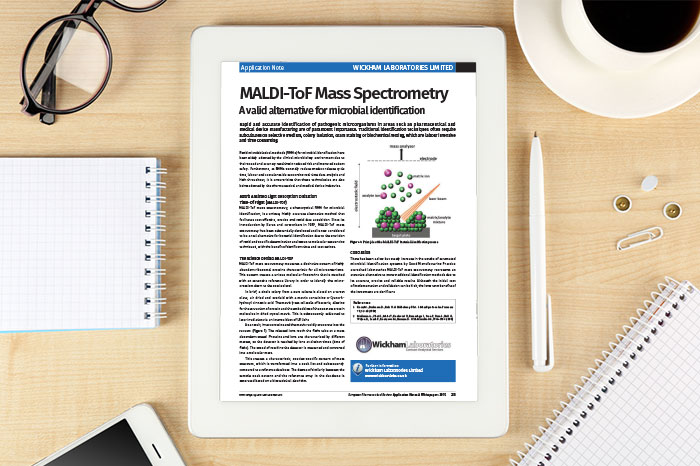 Application Note: MALDI-ToF Mass Spectrometry - A valid alternative for microbial identification