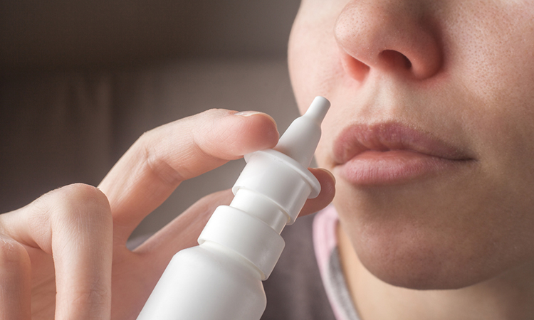 Nasal spray drug delivery