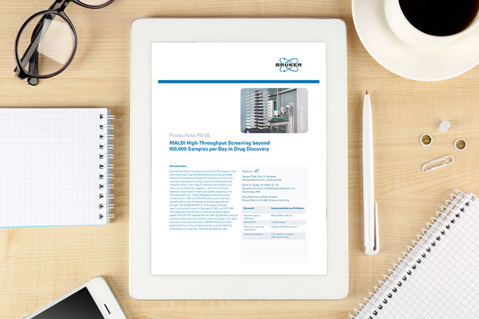 Poster note: MALDI high-throughput screening beyond 100,000 samples per day in drug discovery