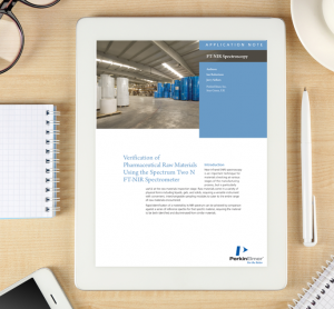 Application note: Verification of pharmaceutical raw materials using the Spectrum Two N FT-NIR Spectrometer