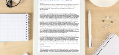 Characterising antibody-drug conjugates using micro pillar array columns combined with mass spectrometry (μPAC™-MS)