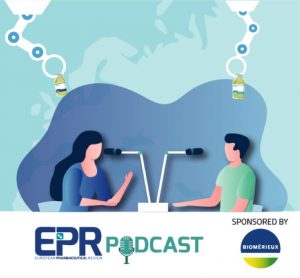 EPR Podcast graphic with bioMerieux listed as sponsor