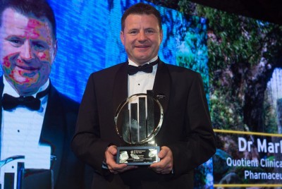 Quotient Clinical CEO Mark Egerton a winner at UK EY Entrepreneur of the Year 2015 awards