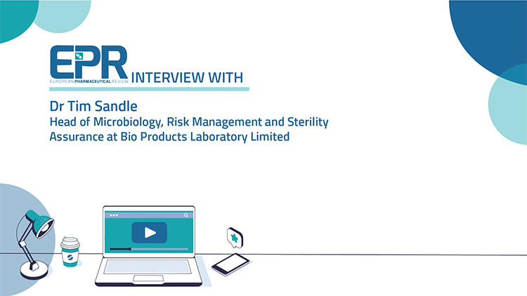 Rapid Microbial Methods Video title screen, introducing Dr Tim Sandle Head of Microbiology, Risk Management and Sterility Assurance at Bio Products Laboratory