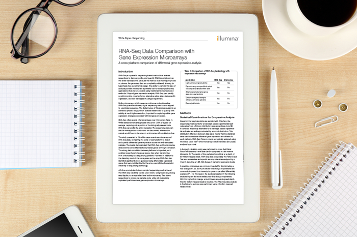 Whitepaper: RNA-Seq Data Comparison with Gene Expression Microarrays