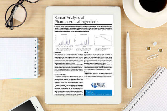 Application note: Raman Analysis of Pharmaceutical Ingredients