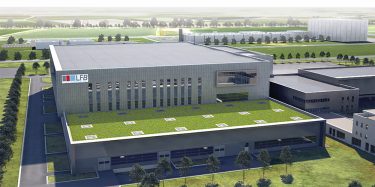 A 3D render of the new facility being built in Arras