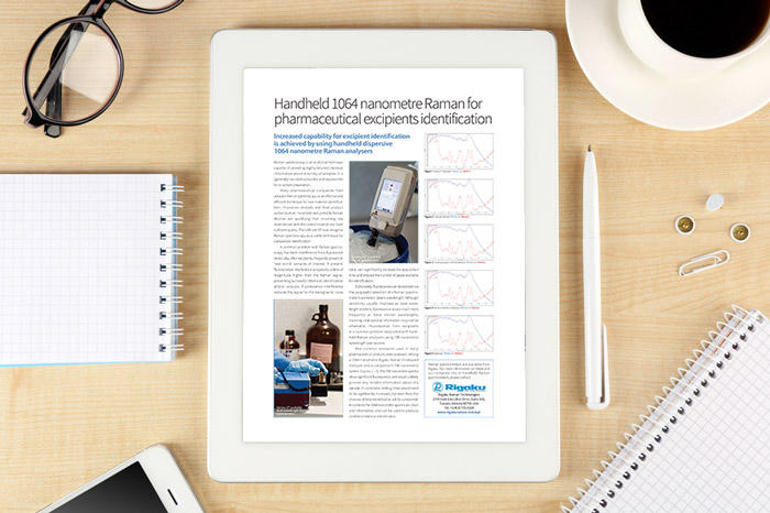 Handheld 1064 nonmetre Raman for pharmaceutical excipients identification