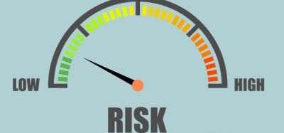 illustration of a risk meter - idea of risk assessment and ensuring the quality of pharmaceuticals/generic drugs