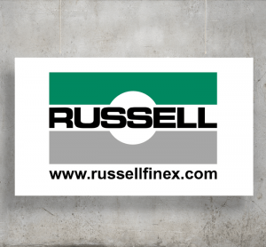 Russell Finex logo with background