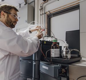 Scientist working in a lab