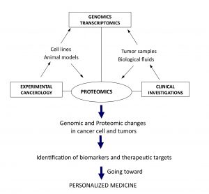 Figure 1Translational and integrative proteomics for the identification of new therapeutic targets in oncology