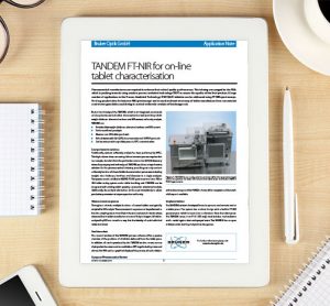 Application note: Bruker Optik - TANDEM FT-NIR for on-line tablet characterisation