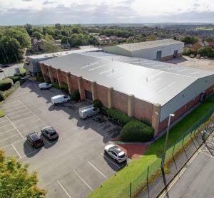 Photograph of the outside of Telstar's new UK Facility from above