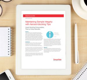 Maintaining sample integrity with aerosol-blocking tips