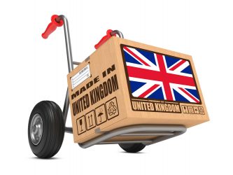 box proclaiming 'MADE IN THE UK'