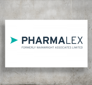 Pharmalex logo with background