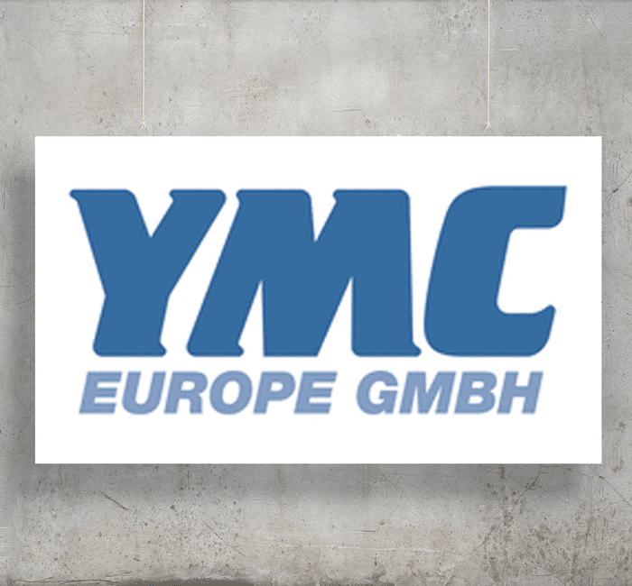 YMC Europe GmbH logo with background